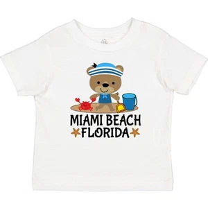 Inktastic Miami Beach Florida Cute Vacation Baby T-Shirt Childs Boy Girl Clothes - Picture 1 of 5