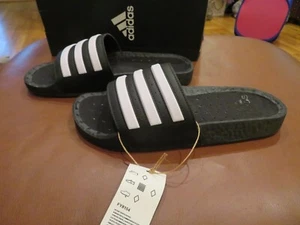 Sandalias Adidas Adilette Boost blancas y negras para hombre, 7 nuevas con etiquetas - Imagen 1 de 3