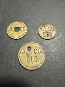 Jamaica, A.F.CO.  LTD.,  Atlantic Fruit Company, MERCHANT TOKEN/ TALLY’s - Picture 1 of 2