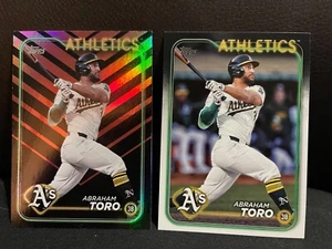 2024 Topps Actualización Holiday Foil/Base Abraham Toro #US85 A's - Imagen 1 de 2