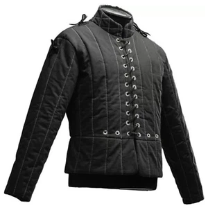 Medieval Gambeson Thick Padded Jacket Coat Aketon SCA LARP Cotton Costume - Picture 1 of 3