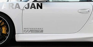 2 - MOTORSPORT Racing Vinyl Decal sport door sticker logo SILVER - Bild 1 von 1