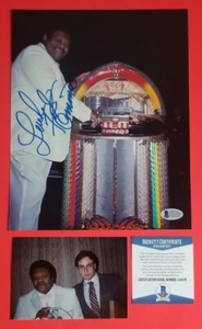 ONE OF A KIND FATS DOMINO SIGNED 8" X 10" PHOTO WITH PROOF & BAS BECKETT COA - Picture 1 of 1