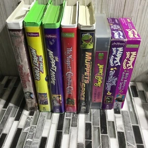 Muppets VHS Lot Of 8 - Muppet Movies - Sing Alongs - Muppet Babies Very Clean!! - Picture 1 of 17
