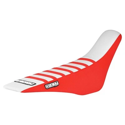 2007 - 2024  HONDA CRF 150 R SEAT COVER by Enjoy MFG  RED/ WHITE/ RED ribs #50 - Image 1 of 4