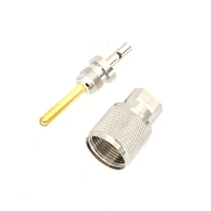 RF Copper UHF Male Connector Crimp Replace Part for RG316 RG174 LMR100 - Zdjęcie 1 z 12