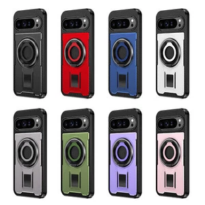 Heavy Duty Ring Holder Kickstand Rugged Phone Case For Google 9 9 Pro XL 9 8 Pro - Picture 1 of 82