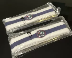 Paquete de 2 diadema para sudor de tela de terry estilo tenis de primera calidad unisex - Imagen 1 de 2