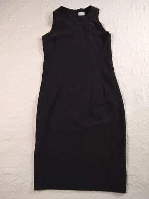 Athleta Racerback Sheath Dress Women's XS Black Slimming Back Zip Stretch - Image 1 of 4