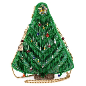 Mary Frances Festive Fir Christmas Tree Crossbody Handbag - Picture 1 of 6