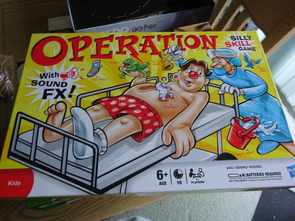 Operation Game by MB Games 2007 - With Sound FX! Silly Skill Game Used - Image 1 of 1