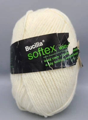 Bucilla Softex  Win Knit  Cream Acrylic Yarn  for Knitting & Crochet Hats,Scarf, - Image 1 of 4