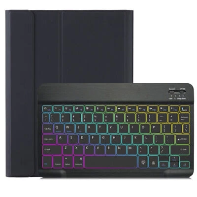 Backlit Keyboard Smart Case Mouse For iPad 7th 8th 9th 10th Gen Air 6 5 4 Pro 11 - Image 1 of 4
