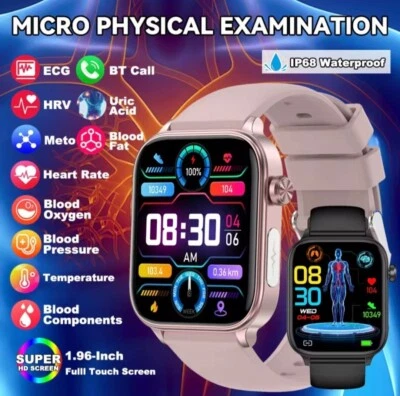 Smart Watch Men Women Fitness Tracker Blood Pressure Heart Rate Sport Watches UK - Image 1 of 4
