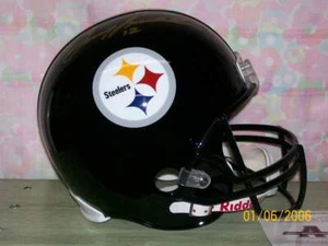 TERRY BRADSHAW SIGNED PITTSBURGH STEELERS F/S HELMET HOF89 - Picture 1 of 4