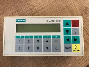 PUPITRE OPERATEUR, IHM, SIMATIC OP3 SIEMENS. - Photo 1/13