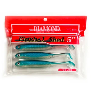 Señuelo de plástico suave DIAMOND FLASH J-SHAD realista pececillo fino pez roca #04 - Imagen 1 de 4