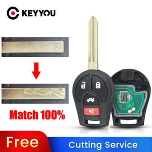 BLADE CUT by PHOTO Remote Car Key For Nissan Versa Rogue Sylphy CWTWB1U751 ID46 - Imagen 1 de 12
