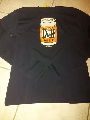 Maglia The Simpsons Duff Taglia S Logo Maniche Lunghe  - Imagen 1 de 4