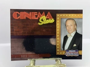 Tarjeta coleccionable David Carradine Donruss Americana 2009 Cinema Star 231/1000 Holo - Imagen 1 de 4