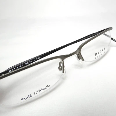 Monturas de media llanta Mitani Titanium Taupe ME-76 48-18-148 Japón nuevas sin etiquetas Foto 1 de 4