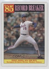 1986 Topps Record Breaker Dwight Gooden #202