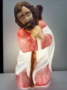 Allgemeine Schaumkunststoff Krippe Blasform Josef Weihnachten 28" getestet Vintage - Bild 1 von 5