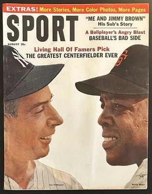 1964 Sport Magazine-Yankees Joe DiMaggio & Giants Willie Mays Newsstand Edition - Image 1 of 2