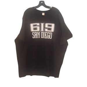 619 SAN DIEGO BLACK SHORT SLEEVES MEN T SHIRT - Picture 1 of 1