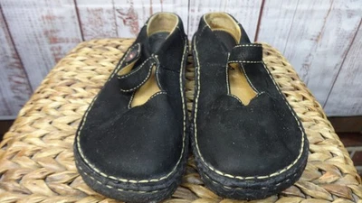 Bjorndal Mary Jane Shoes Size 10M Black Leather Sandals Easy on-off Straps - Image 1 of 4