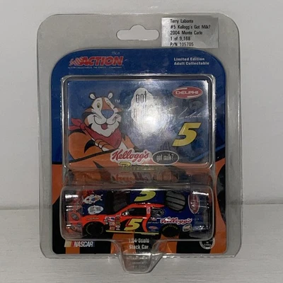 2004 Terry Labonte #5 Kellogg’s Got Milk? NASCAR Action 1/64 Scale Diecast Boxed - Image 1 of 4