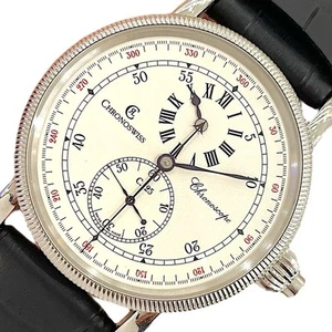 CHRONOSWISS CH1523 REGULATOR CHRONOSCOPE MEN'S WRISTWATCH STAINLESS STEEL - Picture 1 of 8