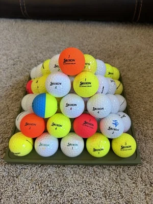 Bulk 100 Srixon Golf Balls – Mix of Z-Star, Q-Star Tour, Soft Feel – 5A/4A - Image 1 of 4