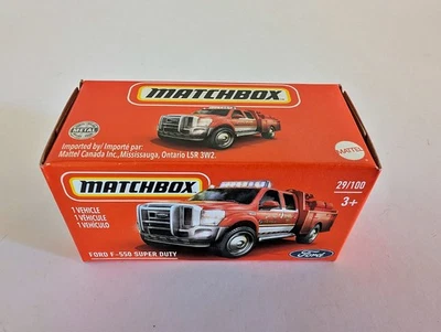 Matchbox boxed Ford F-550 Super Duty Fire Vehicle - 29/100 - 2020 - Image 1 of 4