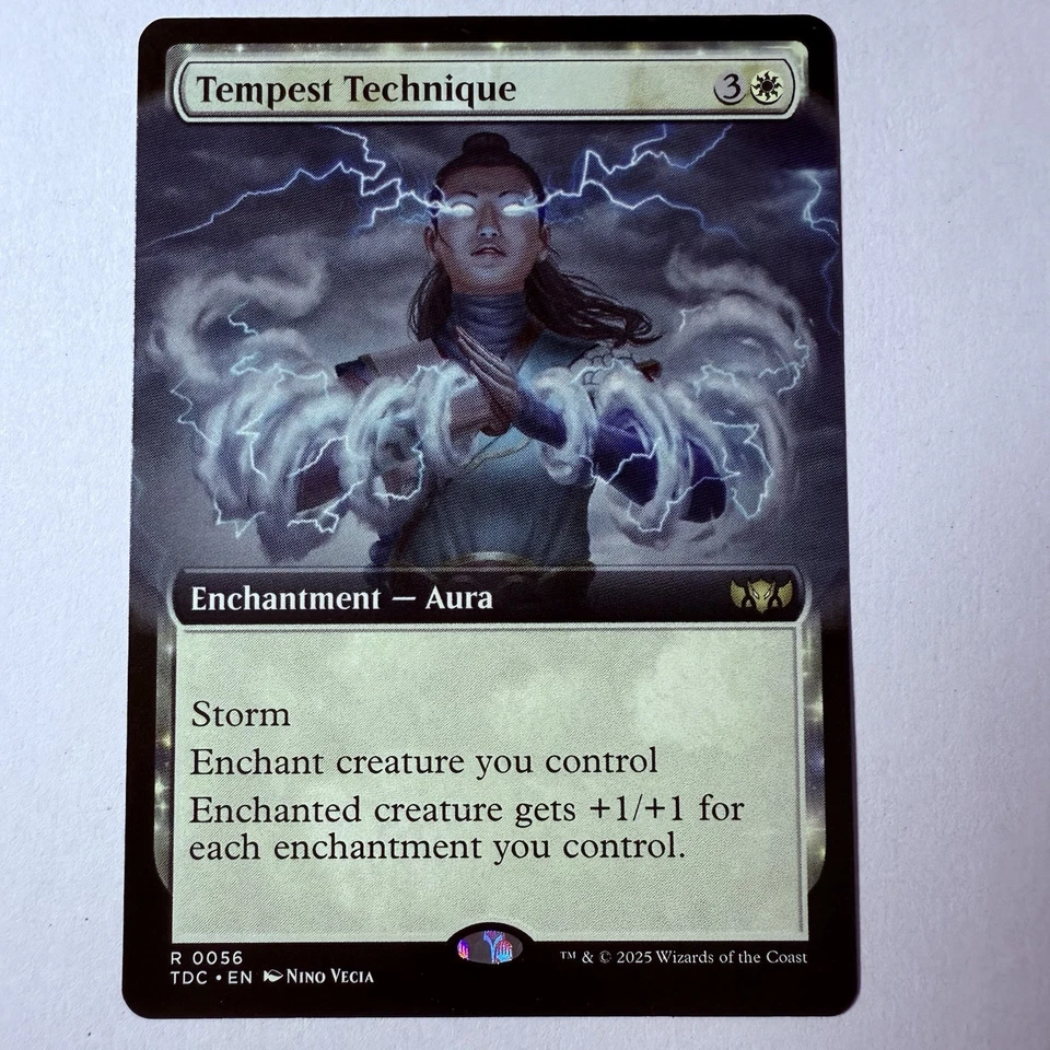 Magic The Gathering Mtg Tempest Technique Borderless Tarkir Dragonstorm Rare - Image 1 of 1