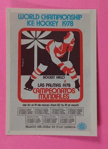 Tournament Poster 1979 Panini Hockey Stickers #319 Hockey Card - Picture 1 of 2