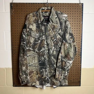 Vintage Reatree Camo Shirt Mens Large Camouflage Button Up Hunting Pro Series - Picture 1 of 8