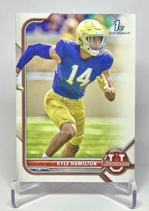 2021-22 Bowman University - Kyle Hamilton #34 Bowman 1st Notre Dame/Ravensđ„ - Bild 1 von 2