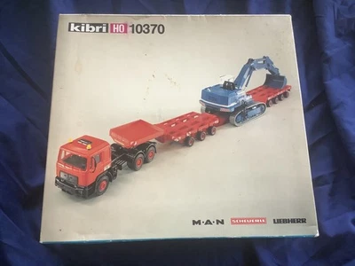 KIBRI 10370 MAN SCHEUERLE LIEBHERR TRUCK EXCAVATOR HO scale NOS - Image 1 of 2