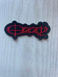 Ozzy Osbourne Logo Sew On Patch Metal rock Band Battle Vest Black Sabbath - Bild 1 von 2