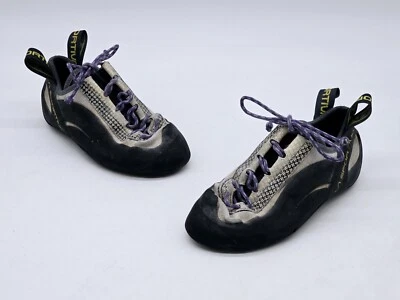Zapatos de escalada La Sportiva Miura Vibram Grip grises para mujer talla 34,5 EU 4 EE. UU. Foto 1 de 4
