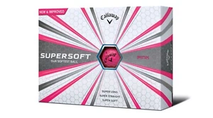 Paquete de 12 pelotas de golf superblandas Callaway 642076012 Golf 2023 rosa mate - Imagen 1 de 3