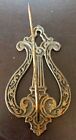 Vintage Cast Iron Wall Mounted Receipt Holder Hook, 5 7/8 Inches Tall