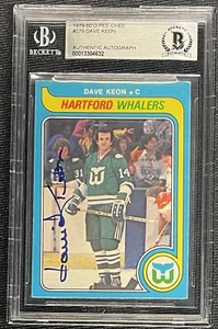 DAVE KEON SIGNED 1979-80 O-PEE-CHEE #279 CARD BECKETT WHALERS MAPLE LEAFS 632 - Picture 1 of 2