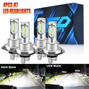 4 X H7 LED Headlight Bulbs 10000LM 6000K 100W For Volvo C70 1998-2002 - Picture 1 of 12