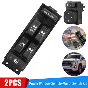 Window Mirror Control Switch Kit Left Driver Side for Chevy Silverado GMC Sierra - Picture 1 of 8