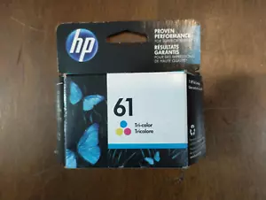 Genuine New HP 61 Tri-Color Ink Cartridge CH562WN Factory Sealed Exp 2016 OEM - Picture 1 of 3