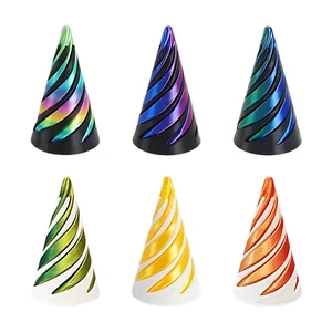 Spiral Cone Fidget Toy 3D Printed Stress Relief Desk Toy Steampunk Gift - Picture 1 of 4