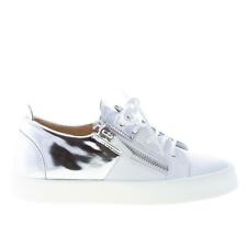 GIUSEPPE ZANOTTI DESIGN women shoes White leather May London sneaker Maxi-zip