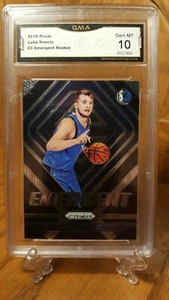 2018-19 Panini Prizm Emergent Rookie Luka Doncic #3 GMA 10 gemas como nuevo - Imagen 1 de 2
